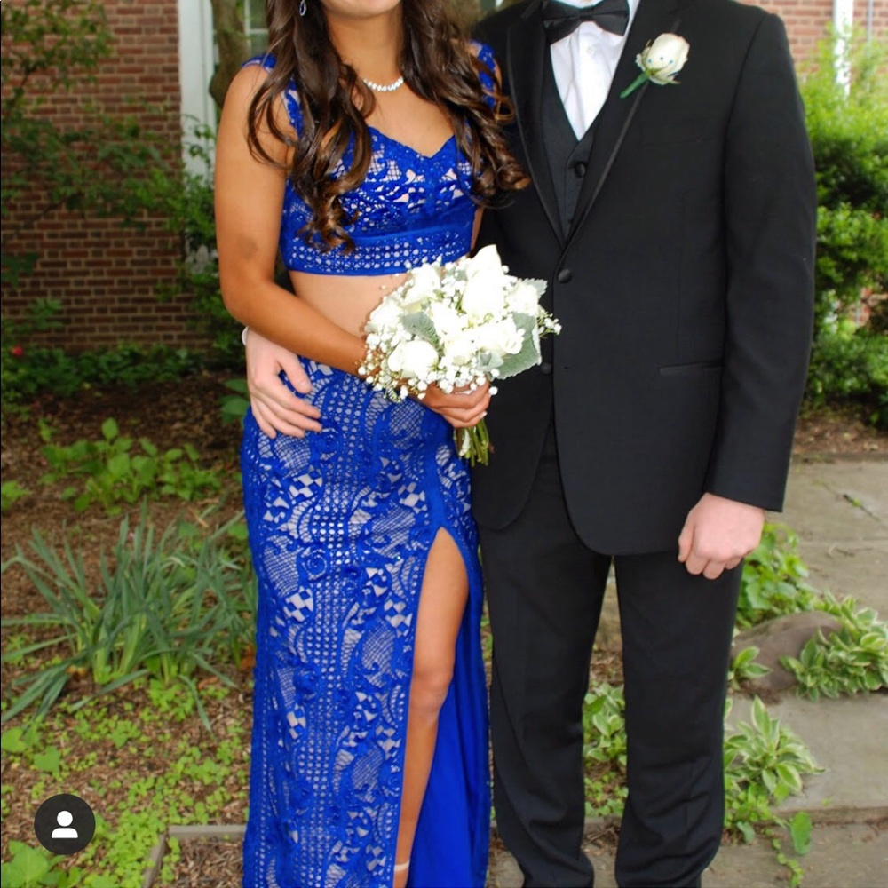 Ellie Wilde two piece prom dress